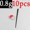 10PCS 0.8g ~ 60g Hard Foam Bobber Float Oval Saltwater Fresh Water Bulegill Carp Trout Inline Vertical Fishing Floats