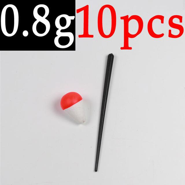 10PCS 0.8g ~ 60g Hard Foam Bobber Float Oval Saltwater Fresh Water Bulegill Carp Trout Inline Vertical Fishing Floats