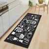 Non Slip Kitchen Runner Rug Tableware Pattern Wear Resistant Floor Mat Home Decor Carpet