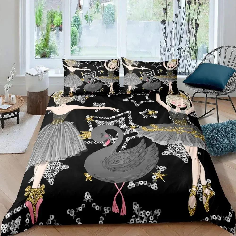 Romantic Style Fairy Girl With Wings Bedding Set Single Twin Double Queen King Cal King Size Bed Linen Set