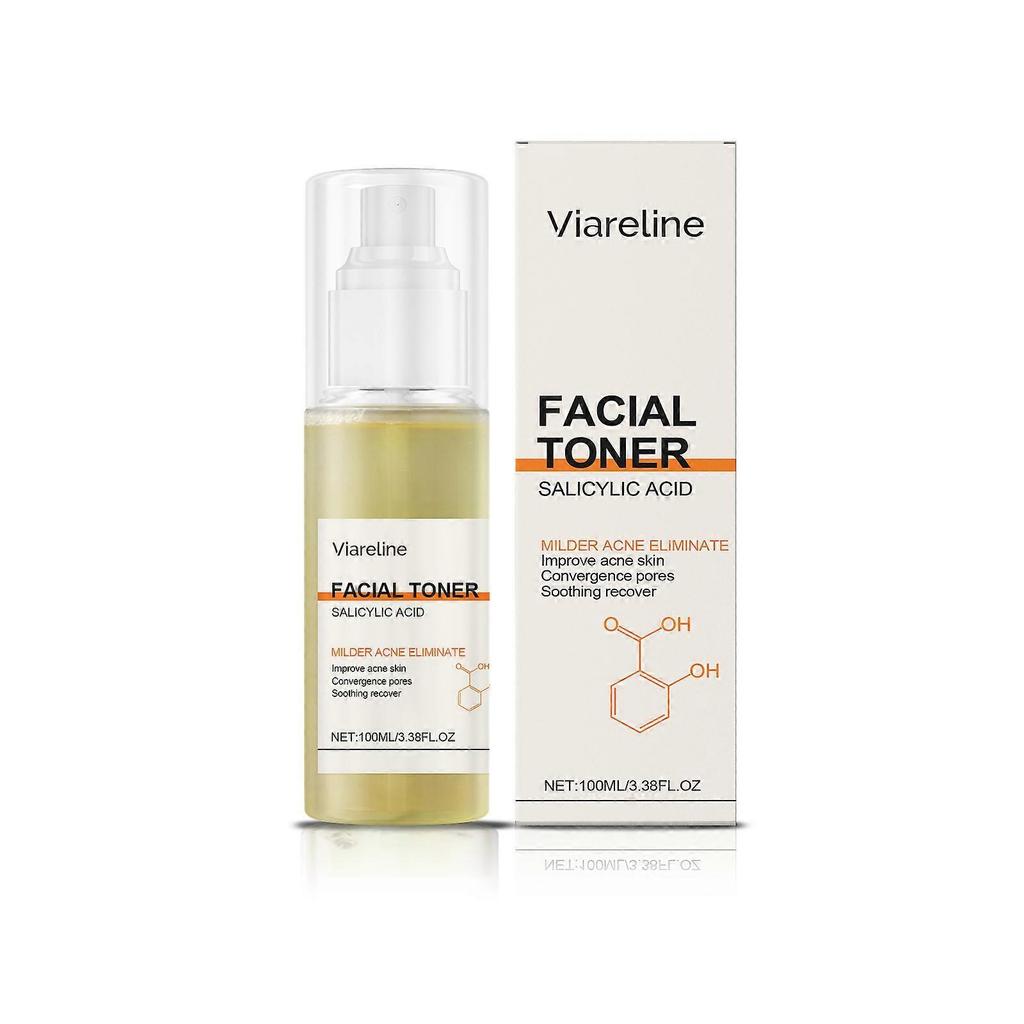 Limited time!!Viareline Salicylic Acid Toner Spray Moisturizing Daily Essence For Soft And Delicate Skin, Can Be Used For Facial Wet Compress