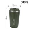 Leak_Proof Travel Thermo Cup Car Thermos Mug 380/510ML Thermo Cafe Coffee Mug for Tea Water Coffee Double Stainless Steel