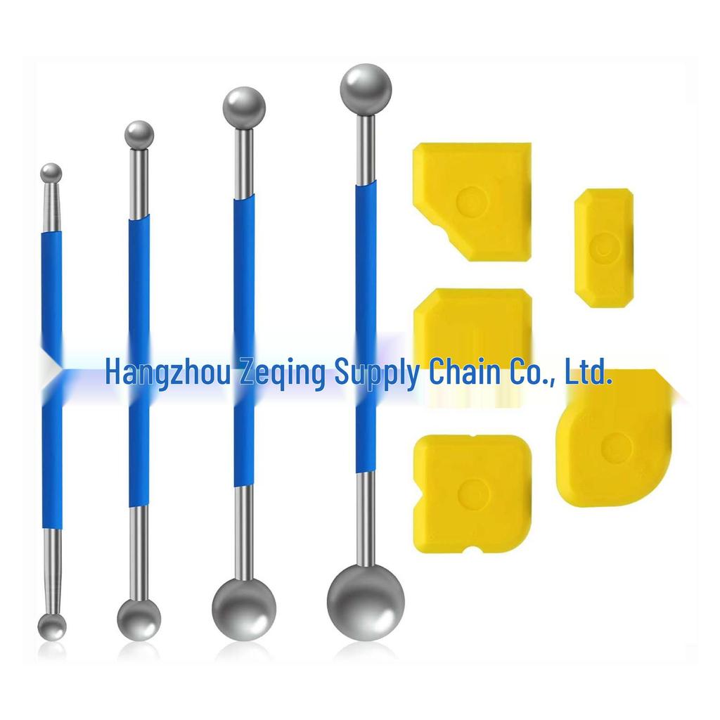 Набор инструментов для прижимания и зачистки швов плитки - 9 штук