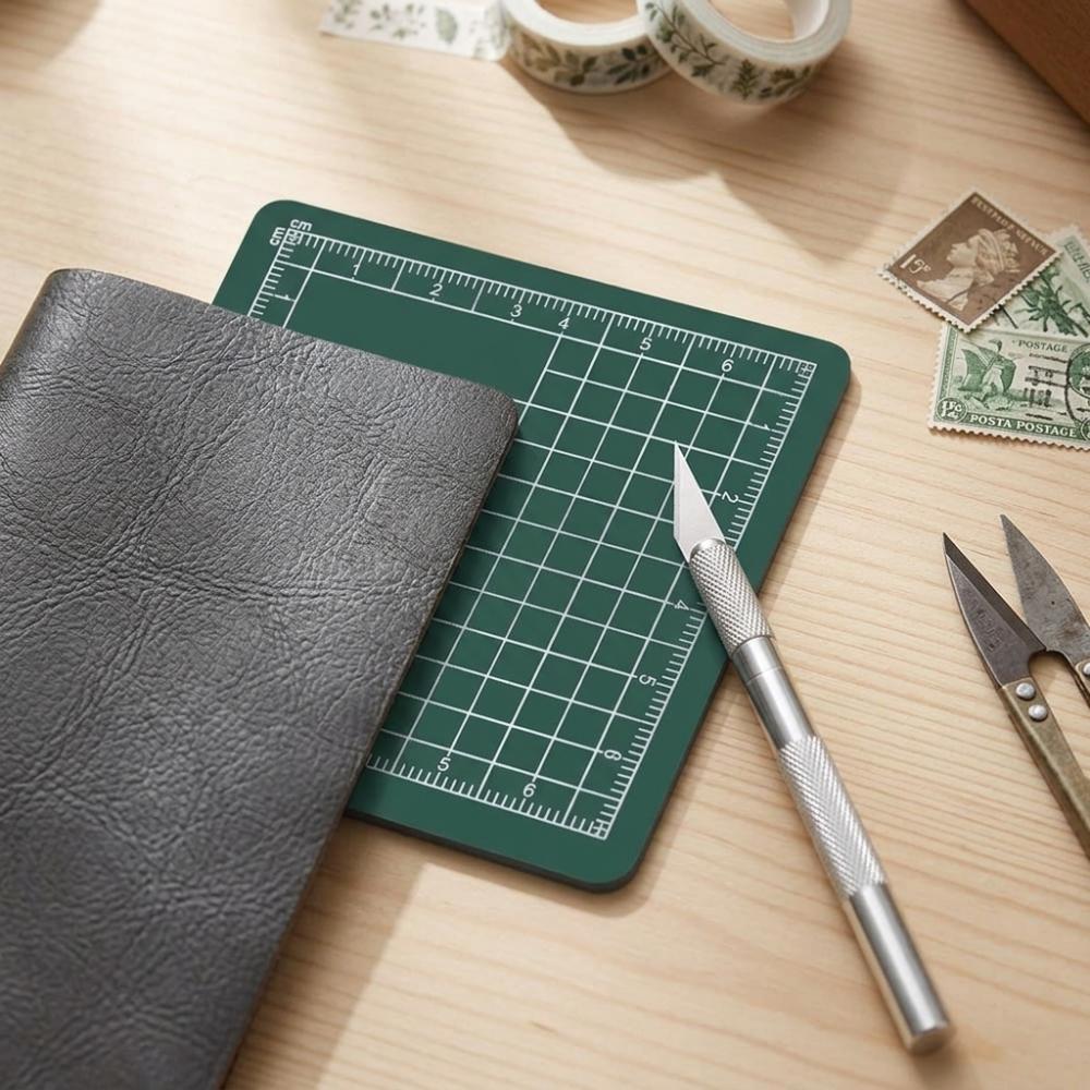 2pcs Square Cutting Mat 8x8cm Paper Cutting Board Anti Slip Mini Cutting Pad Handmade Craft