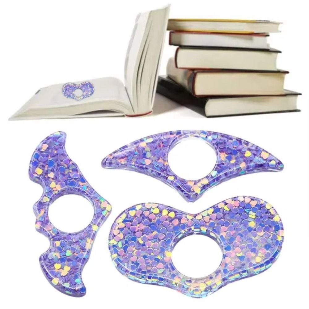 Мечтательная фиолетовая подставка для книг Kawaii, держатель для страниц книг, удобная закладка для студентов