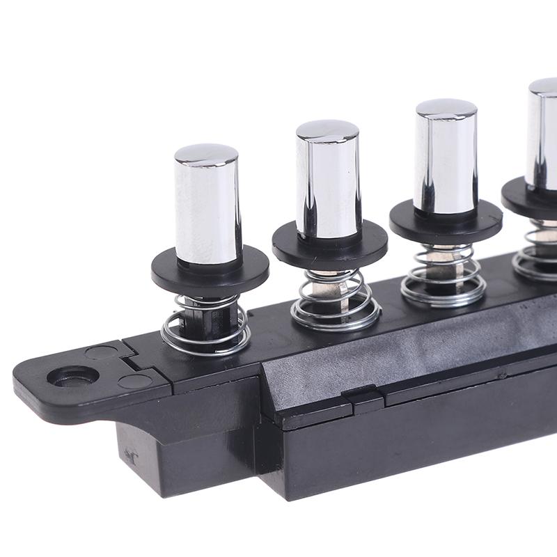 Пятипозиционный вставной кнопочный переключатель для вытяжки, пятипозиционный серебристый переключатель