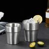 201 Нержавеющая стальная чашка штабелируемая кружка для питья с двойными стенками и вакуумной изоляцией для кофе