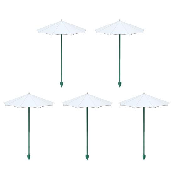 Small Outdoor Parasol 10 Inch Diam Plant Umbrella, UV Protection Shade, Mini Provides Shade Fiberglass Garden Umbrella to ?Defend Plants from