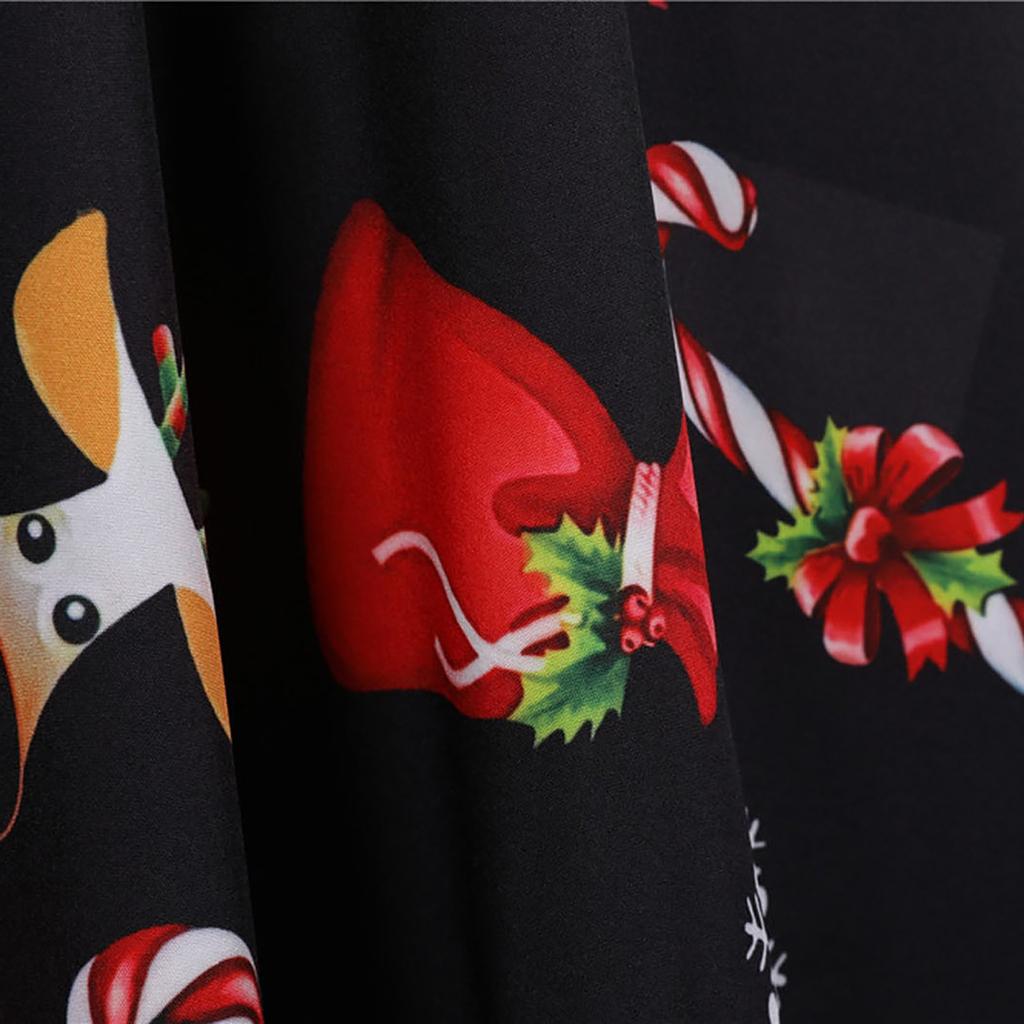 Женское винтажное платье для выпускного вечера с коротким рукавом в стиле Рождества 1950-х годов для домохозяйки