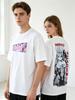 Унисекс рубашка Хлопок Оверсайз Большой размер Моя геройская академия Мирко Принт Стирка