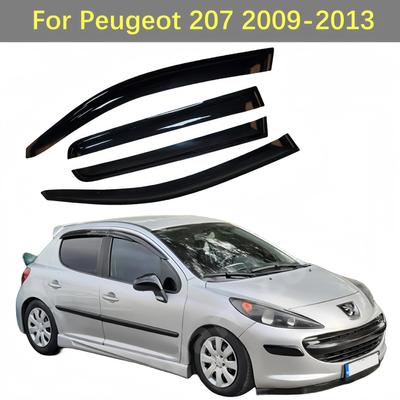 Для Peugeot 207 2009-2013 козырек для бокового окна, дефлектор от солнца и дождя, тент, навес, клейкая крышка, отделка, аксессуары для стайлинга автомобиля