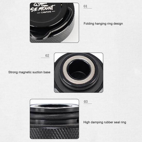 Магнитная крышка газового баллона из алюминиевого сплава, крышка адаптера для баллона с бутаном, портативная герметичная крышка для газового баллона для кемпинга и барбекю