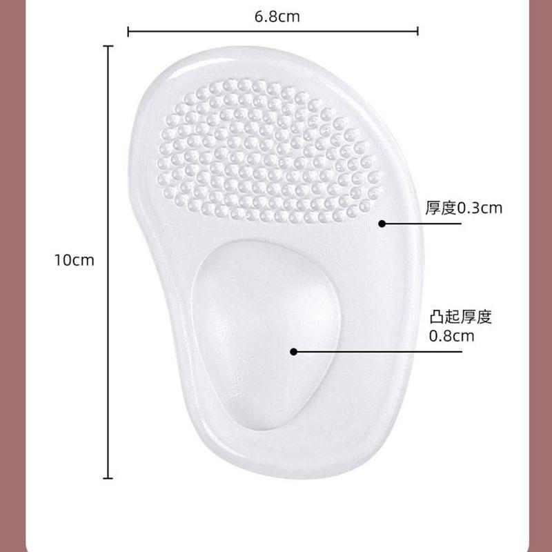 1 пара подушечек для пяток и носка стопы, снимающих боль, ортопедические стельки, силиконовые сандалии, средства по уходу за ногами, гелевые нескользящие подушечки для обуви