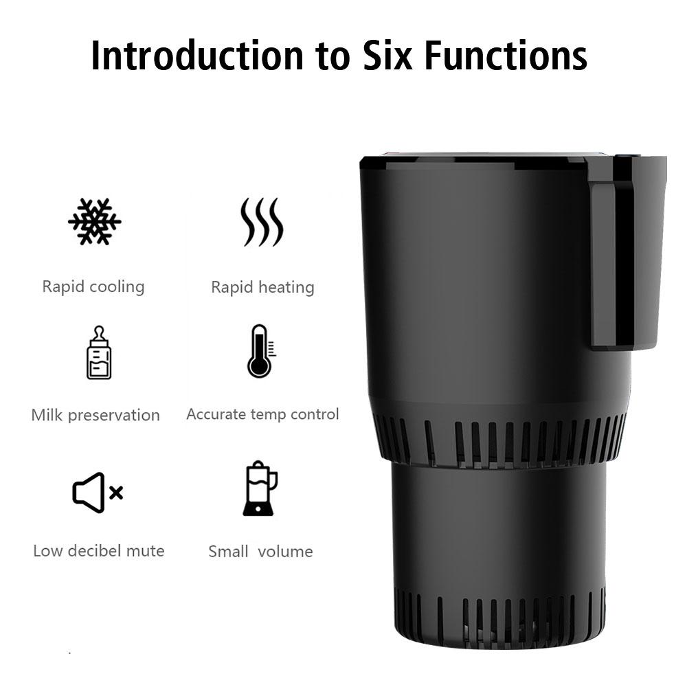 Smart Cup Heat Preservation Car Cooling Heating Cup Holder DC 12V Water Warmer Bottle Portable Rapid Refrigeration Kettle