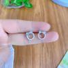 Серьги-подвески в виде русалки с кошачьим глазом Love Bow S925 — милые и нежные