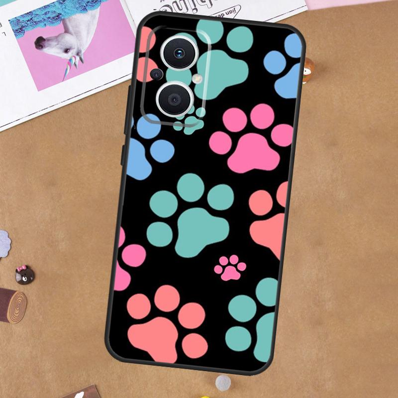 Лапки Кошки Собаки Для OPPO Reno 12 13 14 11 10 Pro 14F 13F 12F 11F 7 8 Lite 8T OPPO Find X9 X5 X6 X8 Pro Чехол