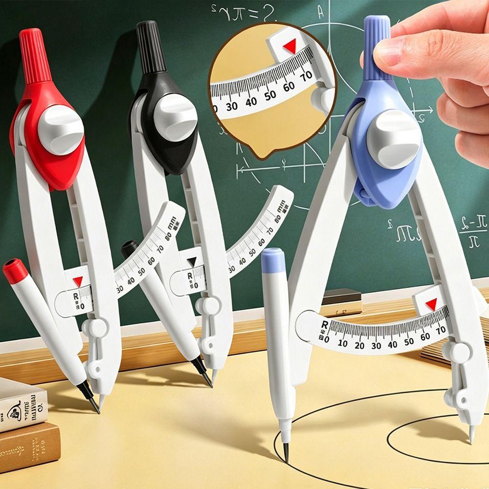 Lock-Distance Compass Digital Display Drawing Compass Durable Geometry Compass Student Exams