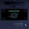 Custom Name,Miami Dolphins Mouse Pad, Large Gaming Desk Mat, Non-slip XXL Mousepad for Laptop & Tablet, Mini PC Playmat with Stitched Edges