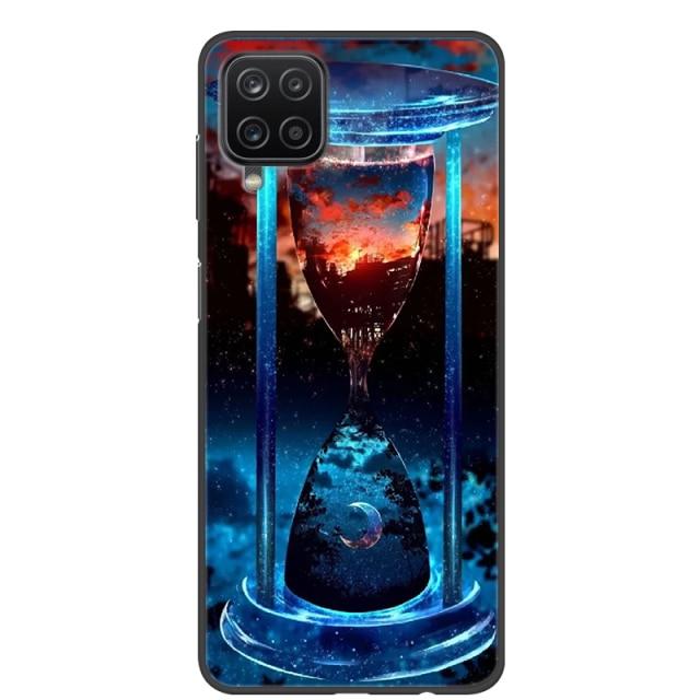 Чехол для Samsung A12, 2021, черные мягкие силиконовые чехлы из ТПУ для телефонов Samsung Galaxy A12 M12, чехол с крутым дизайном, чехол-бампер A 12