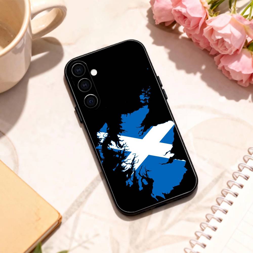 S-Scotland S-Scottish F-Flag phone Case For Samsung Galaxy A73,A72,A71,A70,A53,A52,A51,Others Soft Black Shell
