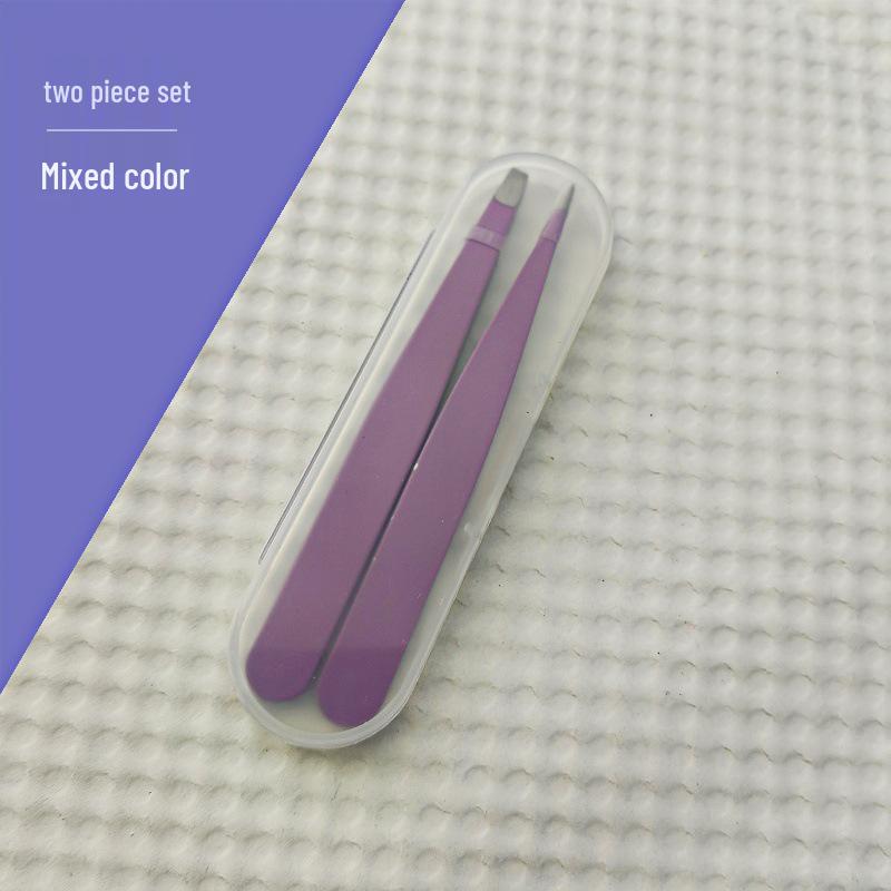 Розовый набор пинцетов для бровей и ресниц - Набор инструментов для стрижки из 2/3 предметов.