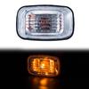 New Plastic 2 Pin Side Fender Marker Light Dynamic LED Turn Signal Light For Toyota Land Cruiser 97-06