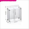 Wall-Mount Acrylic Mask Storage Box - Punch-Free, Ideal for Dorms & Homes