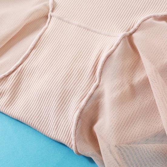 Women Safety Pants High Elasticity Solid Color Seamless Lace Patchwork Anti-exposure High Waist Tummy Control Quick Dry Mini