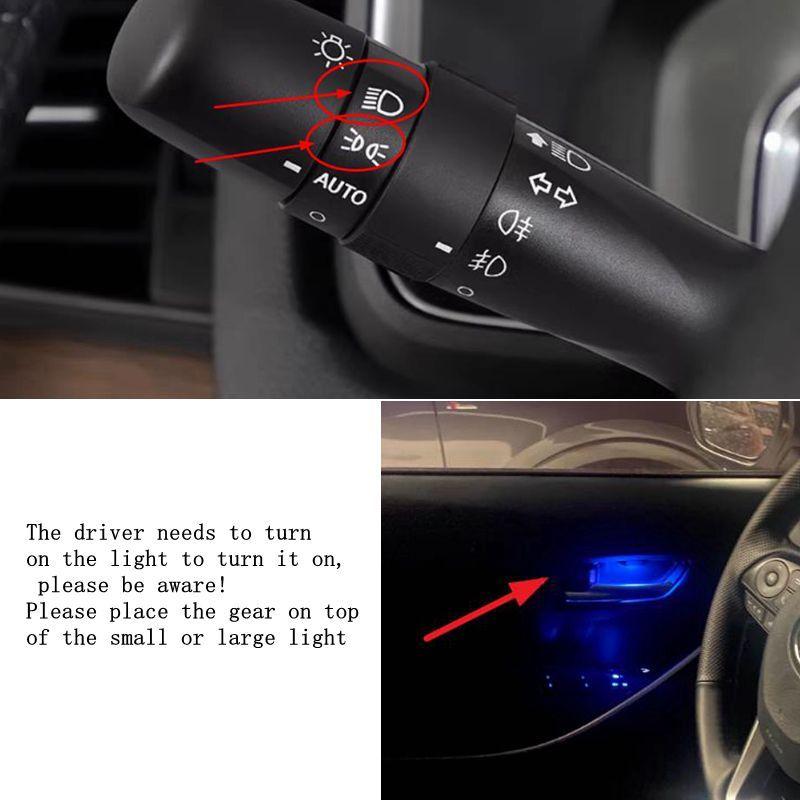 Светодиодная подсветка дверной чаши, подлокотника, атмосферная подсветка, подсветка рамки ручки дверной чаши для Toyota Corolla Cross/corolla altis -2024