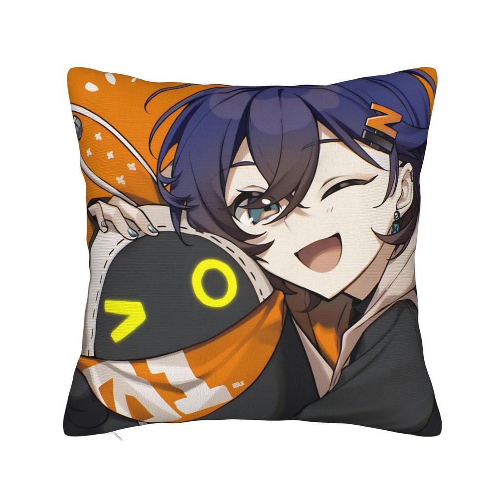 Zenless Zone Zero Cute Belle Pillowcase Printed Polyester Cushion Cover Decor Throw Pillow Case Cover Home Square 45*45Cm