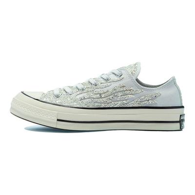 1970-е Chuck Taylor All Star Блестящие Холщовые Нескользящие Прочные Низкие Кеды для Скейтбординга Женские кроссовки Синие 569538C
