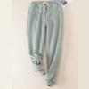Winter Thicken Plush Sport Pants Women Drawstring Elastic Waist Harem Pants Woman Casual Sweatpants Ladies
