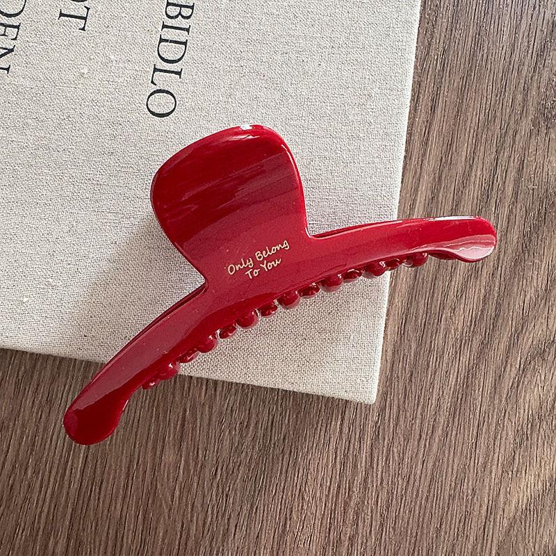 Французская красная коллекция! Большая ручка с буквами и золотой этикеткой, прическа на затылке, заколка в виде акулы, аксессуары для волос, головной убор, шпилька, коготь для волос