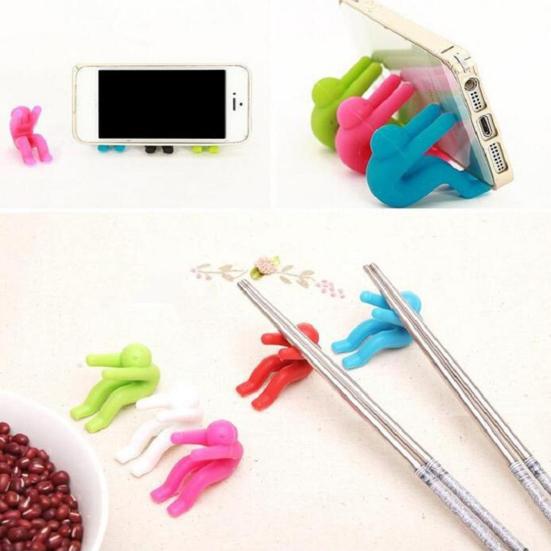 Pot Lid Holder Human-Shaped Pot Lid Lifter Holder Reusable Silicone Cooking Lid Holder for Home Kitchen