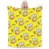 S-Simpsons Cartoon Background Throw Blanket Comfortable Novelty Blankets For Sofa Home Travel Office Flannel Bedspread Bed Cover
