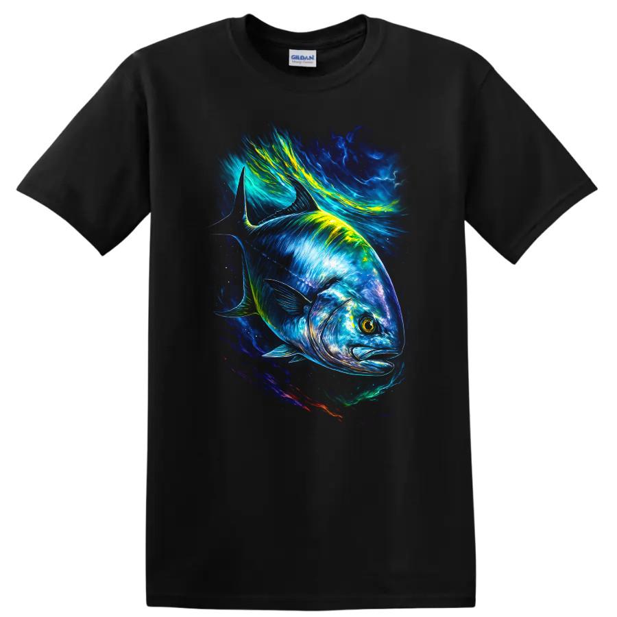 Colorful Fish Graphic T Shirt Ocean Art Swimming Tee for Aquatic Lovers