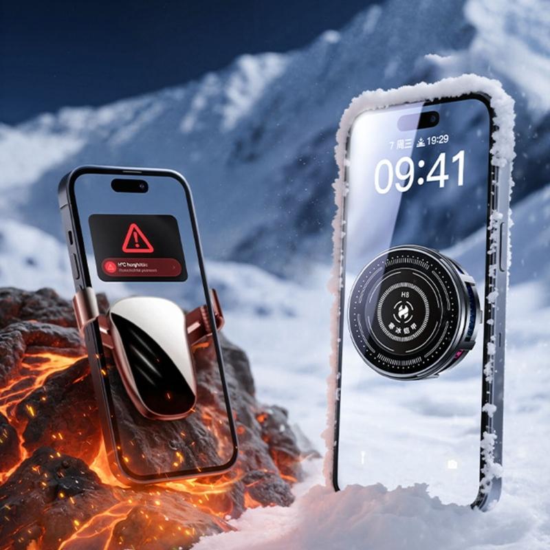 Улучшенные охлаждающие вентиляторы для смартфонов с ледяным охлаждением, магнитное крепление, вращение на 360°, вентилятор охлаждения телефона для планшетов и мобильных телефонов