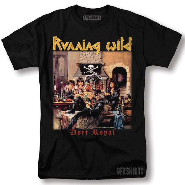 Running Wild Shirt Port Royal Rock Merch Tour Vntg Graphic Design T-Shirt Unisex T-Shirt