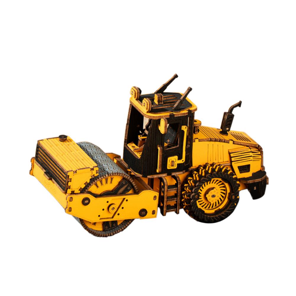 Hands Craft DIY 3D Wooden Puzzle Engineering Vehicle Model Puzzle Toys Creative Educational Toys Gifts For Kids Boys Girls