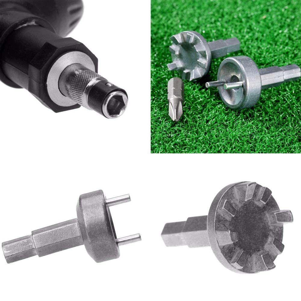 Golf Spike Ratchet Remover Tool Golf Cleats Golf Spike Wrench Tool Nails puller Kits Handle Wrench Tool Spikes Replacement Tool