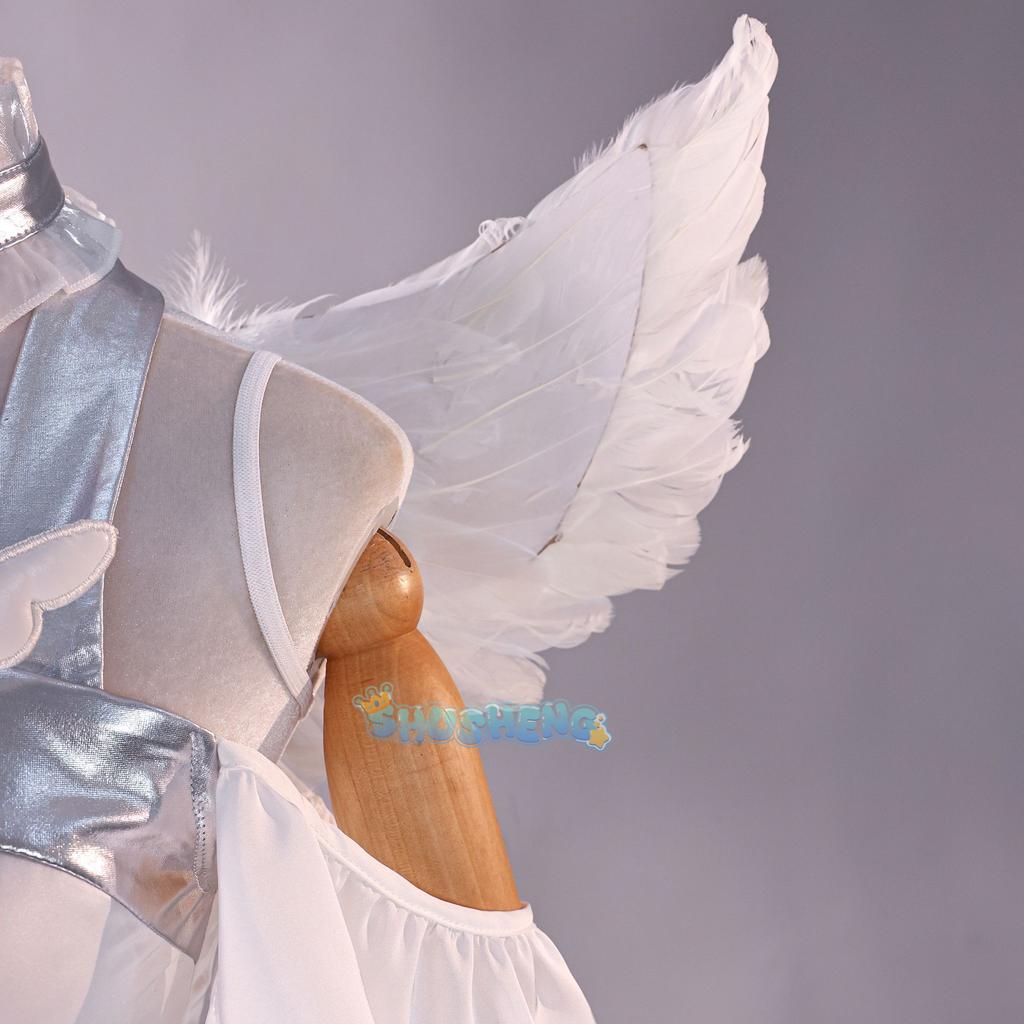 Panty Stocking Cosplay PANTY & STOCKING with GARTERBELT Costume Angel Dress Wing Women Halloween Carnival Party