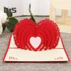 Открытка-раскладушка в виде 3D-сердца Поздравительная открытка ко Дню святого Валентина Автоматическая раскладная открытка ко Дню матери Подарок на годовщину