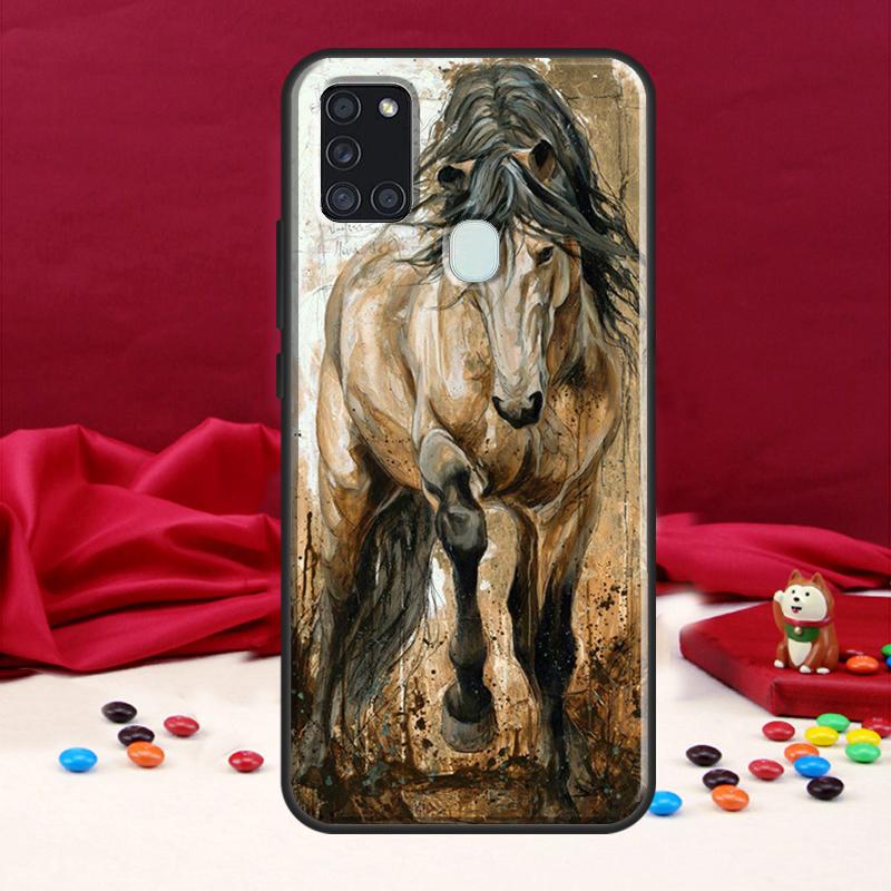 Чехол с изображением лошади и животного для Samsung Galaxy A34 A54 A14 A53 A13 A51 A71 A50 A12 A22 A32 A52 A72 Чехол для телефона