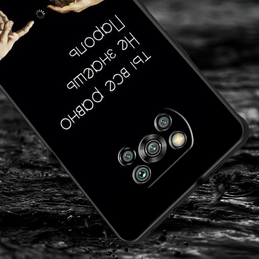 Русская цитата Слоганы Буквы Чехол для телефона для Xiaomi Poco F7 F6 F5 F4 F3 X6 X5 X4 X3 NFC F7 Ultra M4 C51 C55 GT 5G Мягкая ТПУ обложка