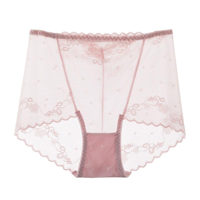 Женское нижнее белье Ice бесшовное дышащее кружевное нижнее белье с высокой талией и сетчатым бельем