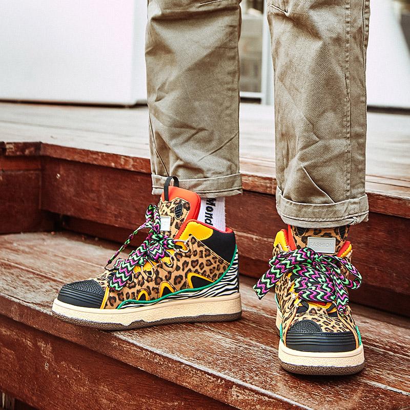 Autumn Men Women Casual Sneakers Luxury Tiger Pattern Boots Platform Basketball Shoes Couple Loafers Tennis Sport Running Shoes