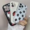 LZ8 Cartoon Cat Cute Art Clear Soft Wave Phone Cases for Samsung S24 S23 Ultra S20 A54 A14 A52s A51 Huawei Honor 90 Realme OPPO Protection Back Cover