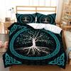 Tree Of Life Duvet Cover Set Blue Tree With Black Background 3D Print Comforter Cover For Kids Boys Girls Polyester Bedding Set