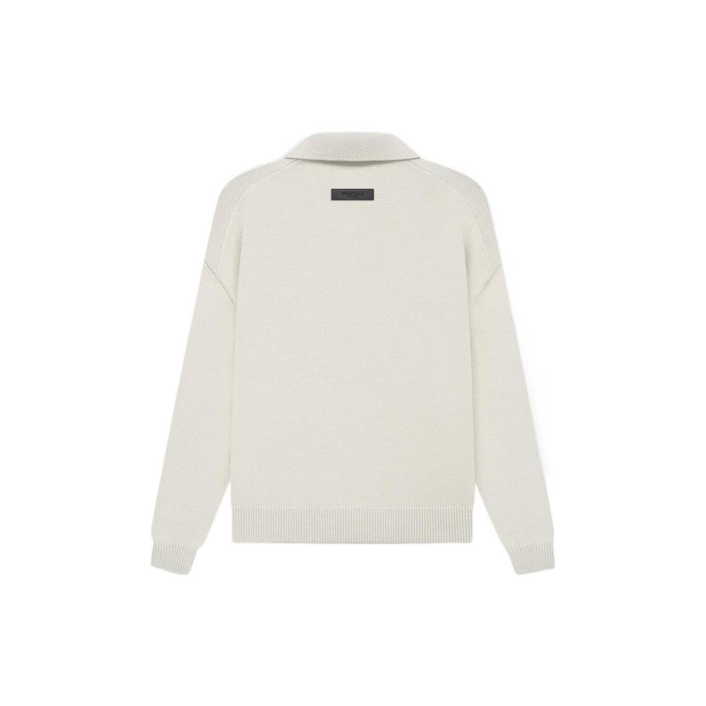 Fear of God Essentials Мужские топы с длинным рукавом из трикотажа SS22, поло, цвет пшеницы, FOG-SS22-157