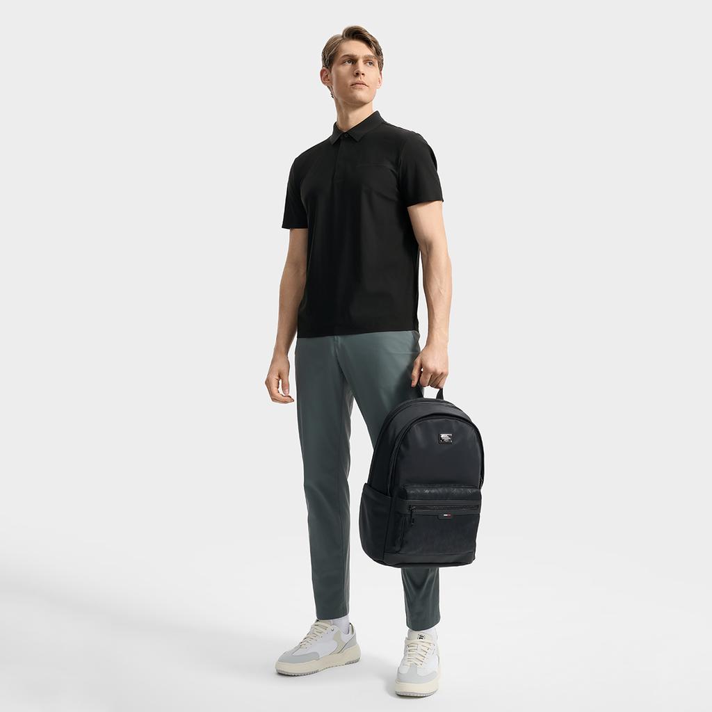 Fila Классическая повседневная удобная футболка-поло с коротким рукавом серии Blue для мужчин F11M532112F-BK